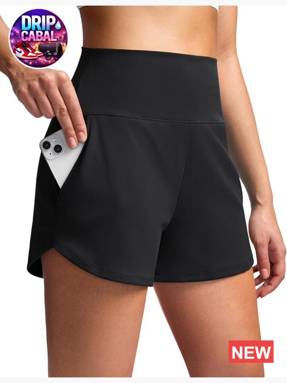 High Waisted Athletic Running Shorts for Women 5" Inseam Tummy Control Workout